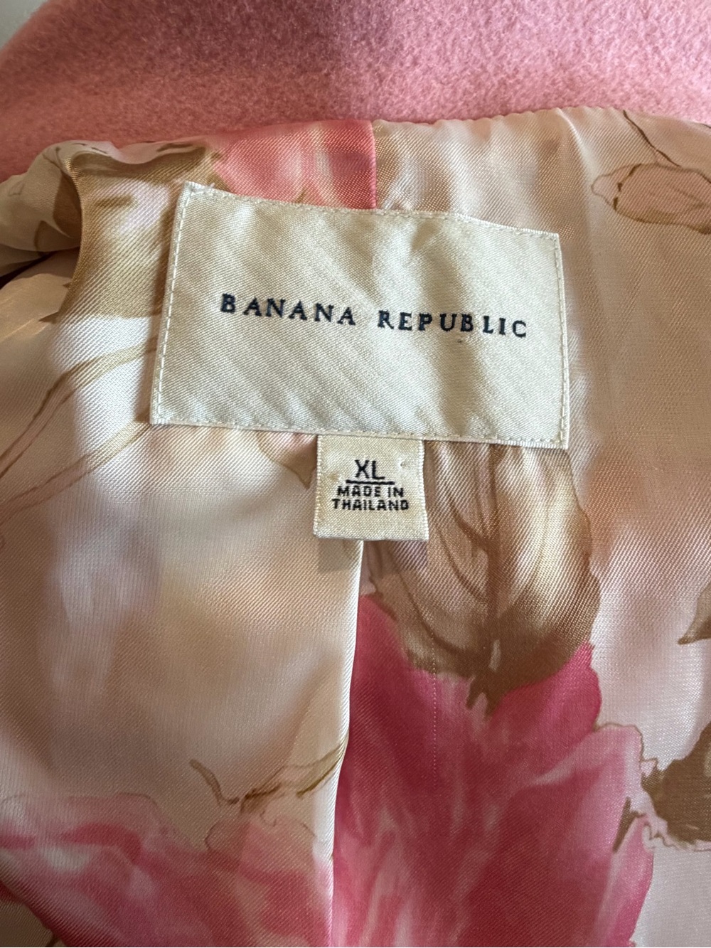 Banana Republic XL Women's Pink Single-Breasted Dress Coat - Picture 9 of 10